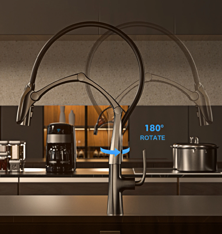 Astrid Digital Display Touchless Aeration Kitchen Faucet