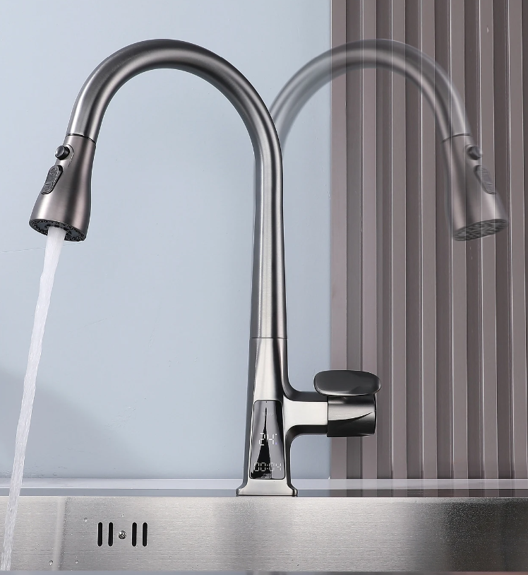 NovaLux Digital LED Luxury Kitchen Faucet