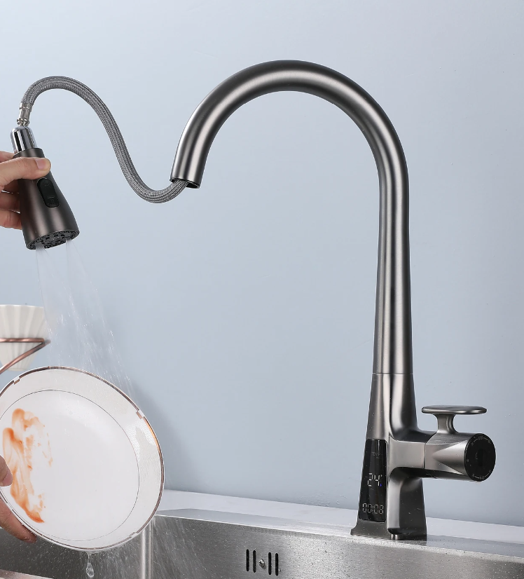 NovaLux Digital LED Luxury Kitchen Faucet