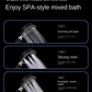 Celestia Wall-Mounted Dual Head Luxury LED Shower Head