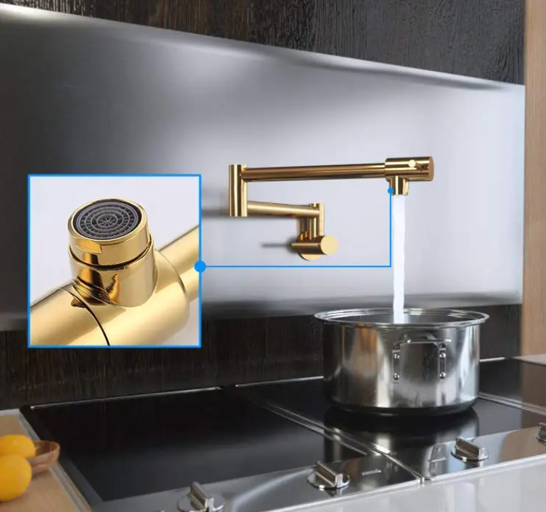 Victoria Wall-Mounted Pot Filler Joint Swing Arm Faucet