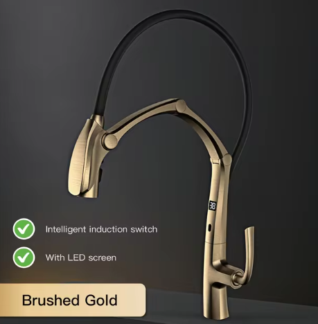 Astrid Digital Display Touchless Aeration Kitchen Faucet