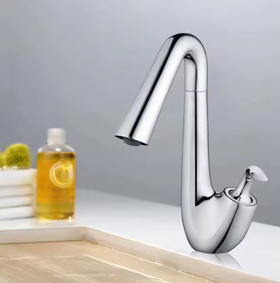 Silhouette Smooth Curved Basin Faucet